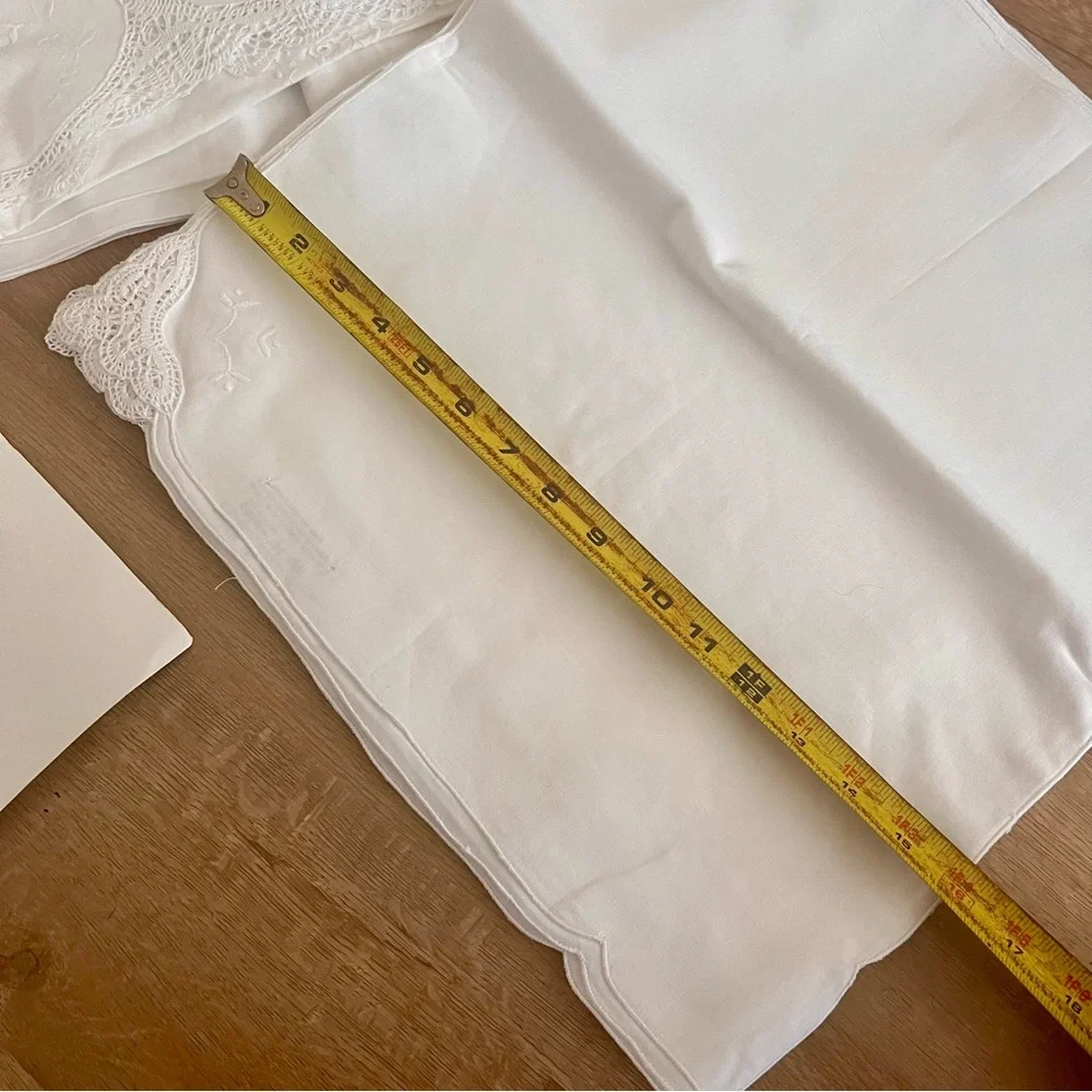 NIP Keeco 100% Cotton Embroidery & Hand‎ Made Lace Tablecloth & Napkins 68